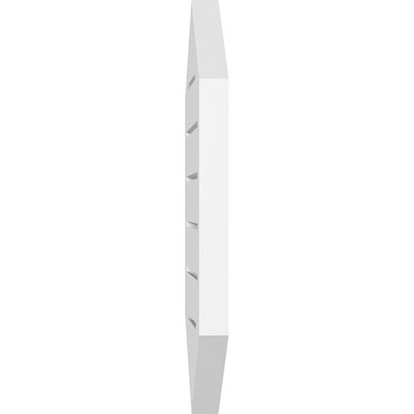 Vertical Peaked Surface Mount PVC Gable Vent Y8714