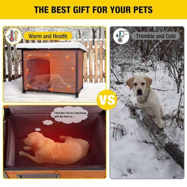 Insulated Outdoor Dog House with Liner F9708