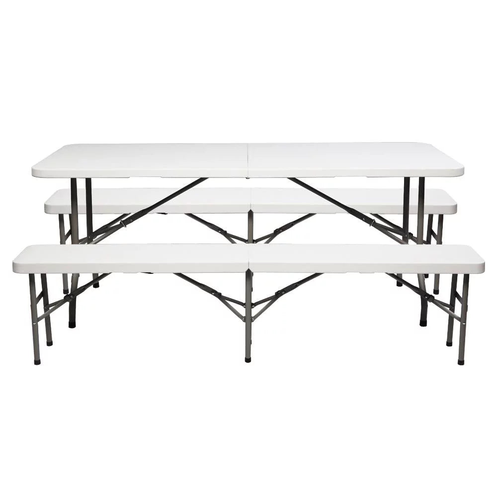 Folding Picnic Table with 2 Bench H12054