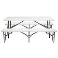 Folding Picnic Table with 2 Bench H12054