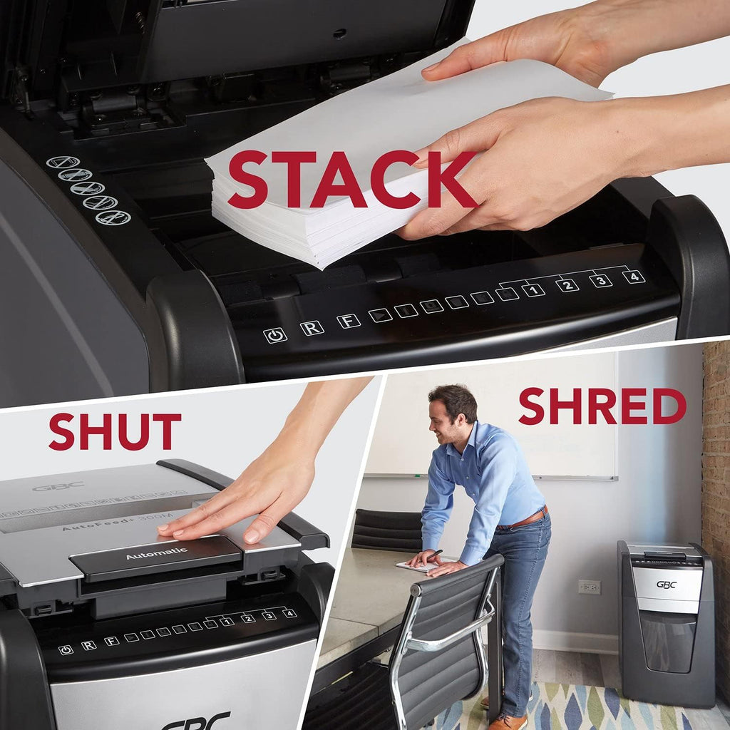 Auto Feed+ 230 Sheet Capacity Micro-Cut Paper Shredder J55118