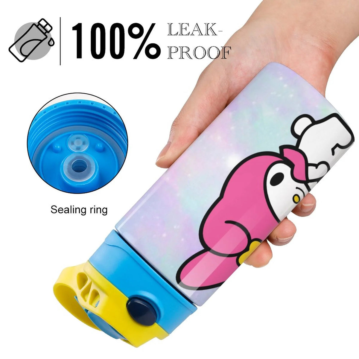 My Melody Children's Water Bottle Vacuum Insulated Stainless Steel Cup With Straw K538