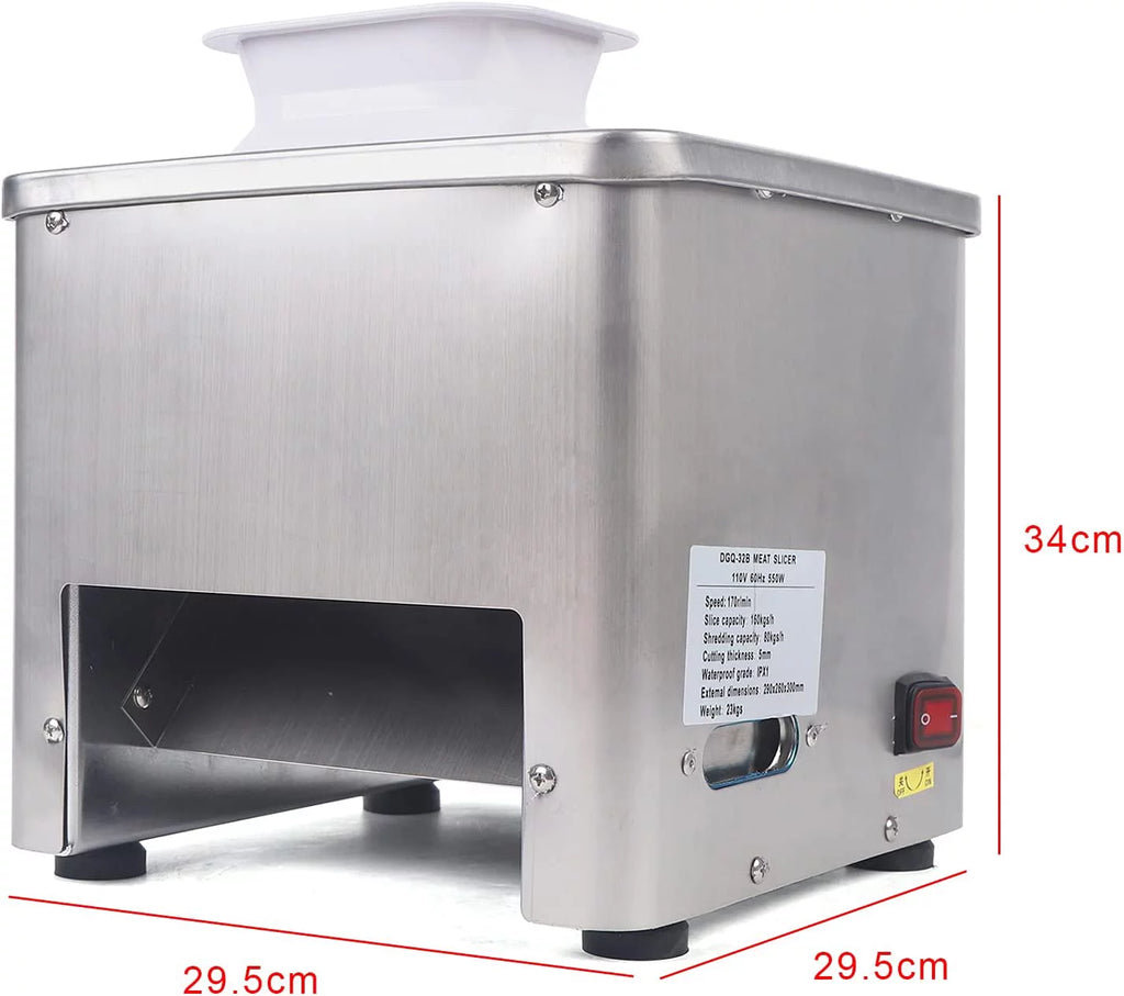 Electric Meat Cutting Machine with Stainless Steel Blade J582132