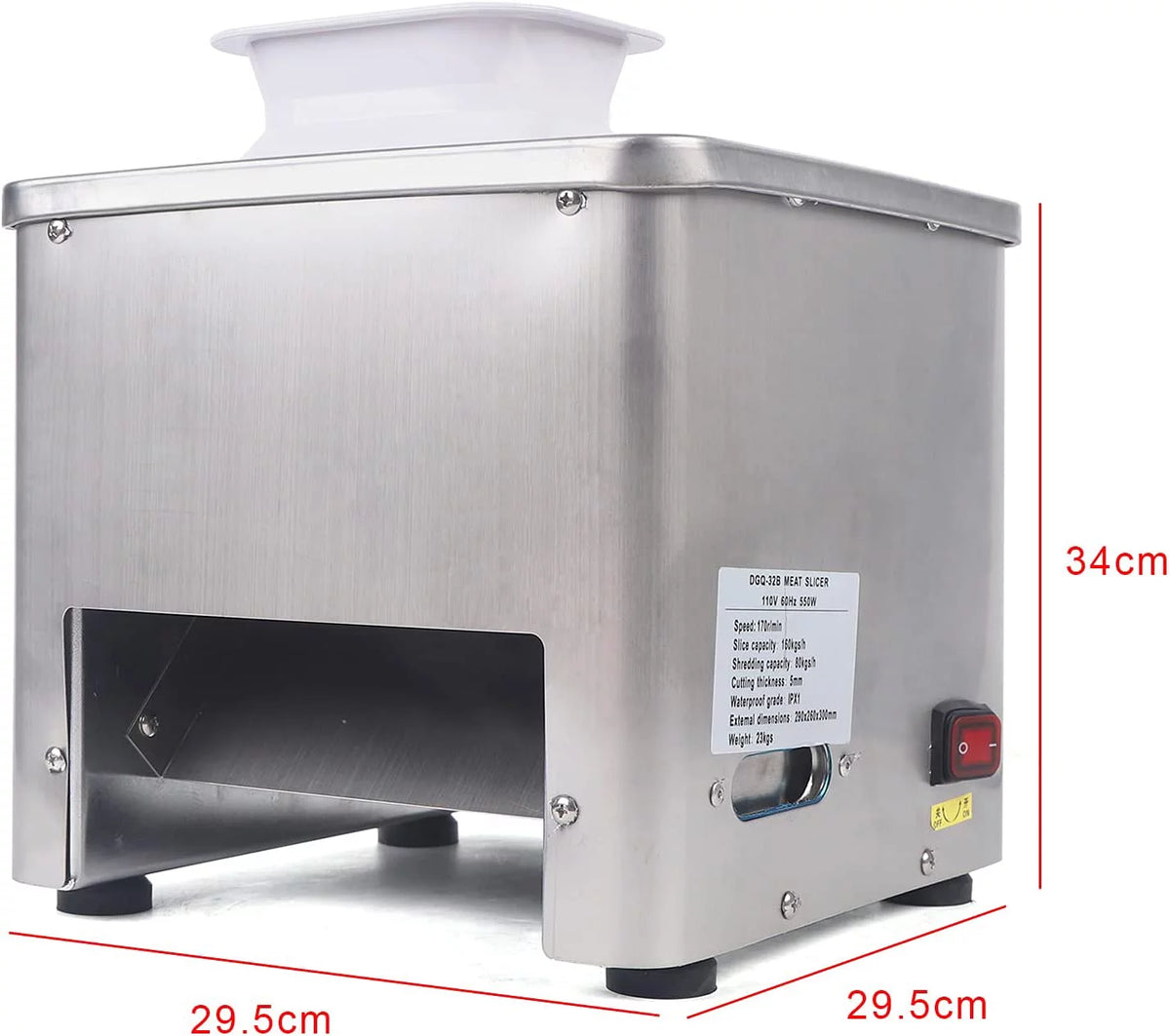 Electric Meat Cutting Machine with Stainless Steel Blade J582132