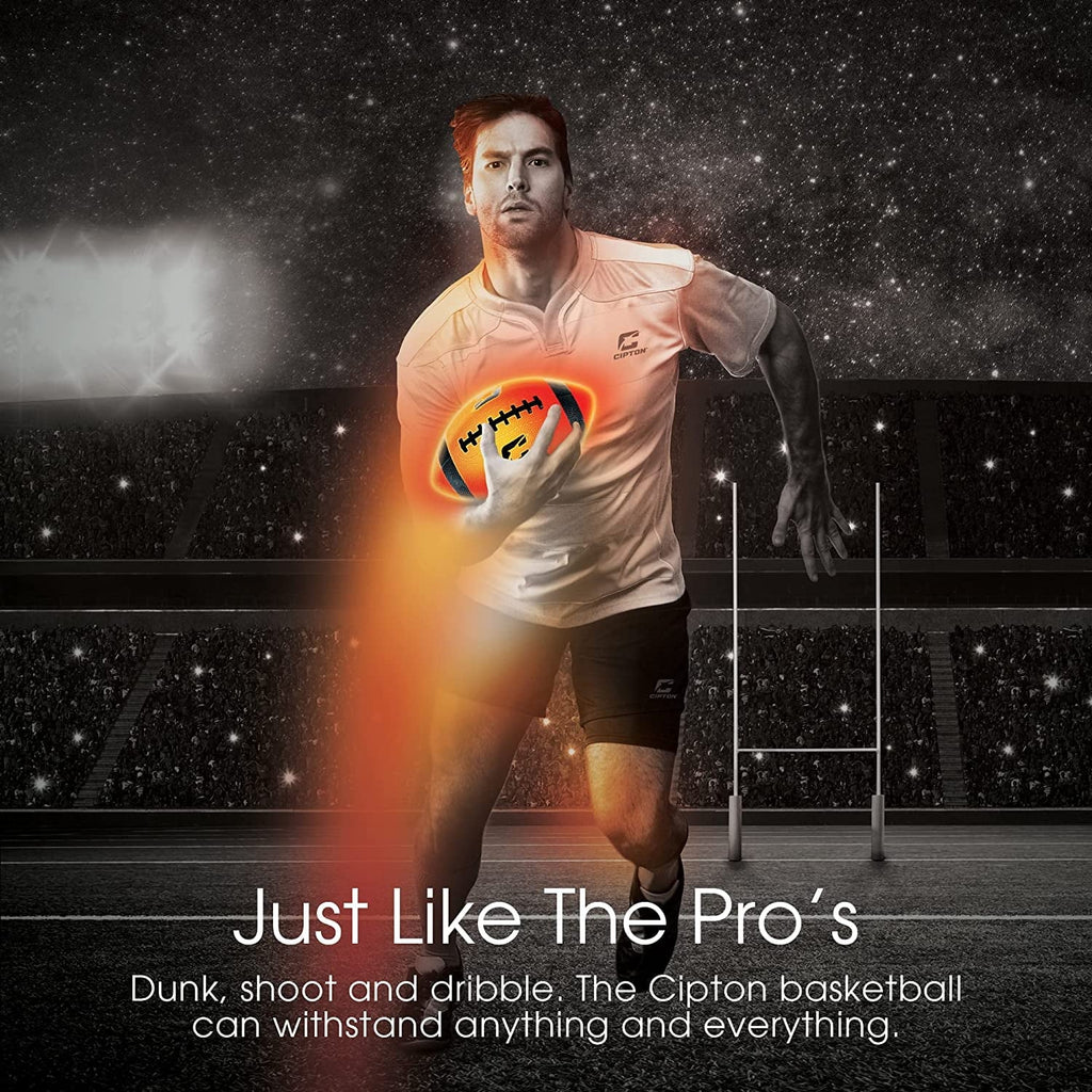 Light Up Official Size Water Resistant Football with Pump V2170