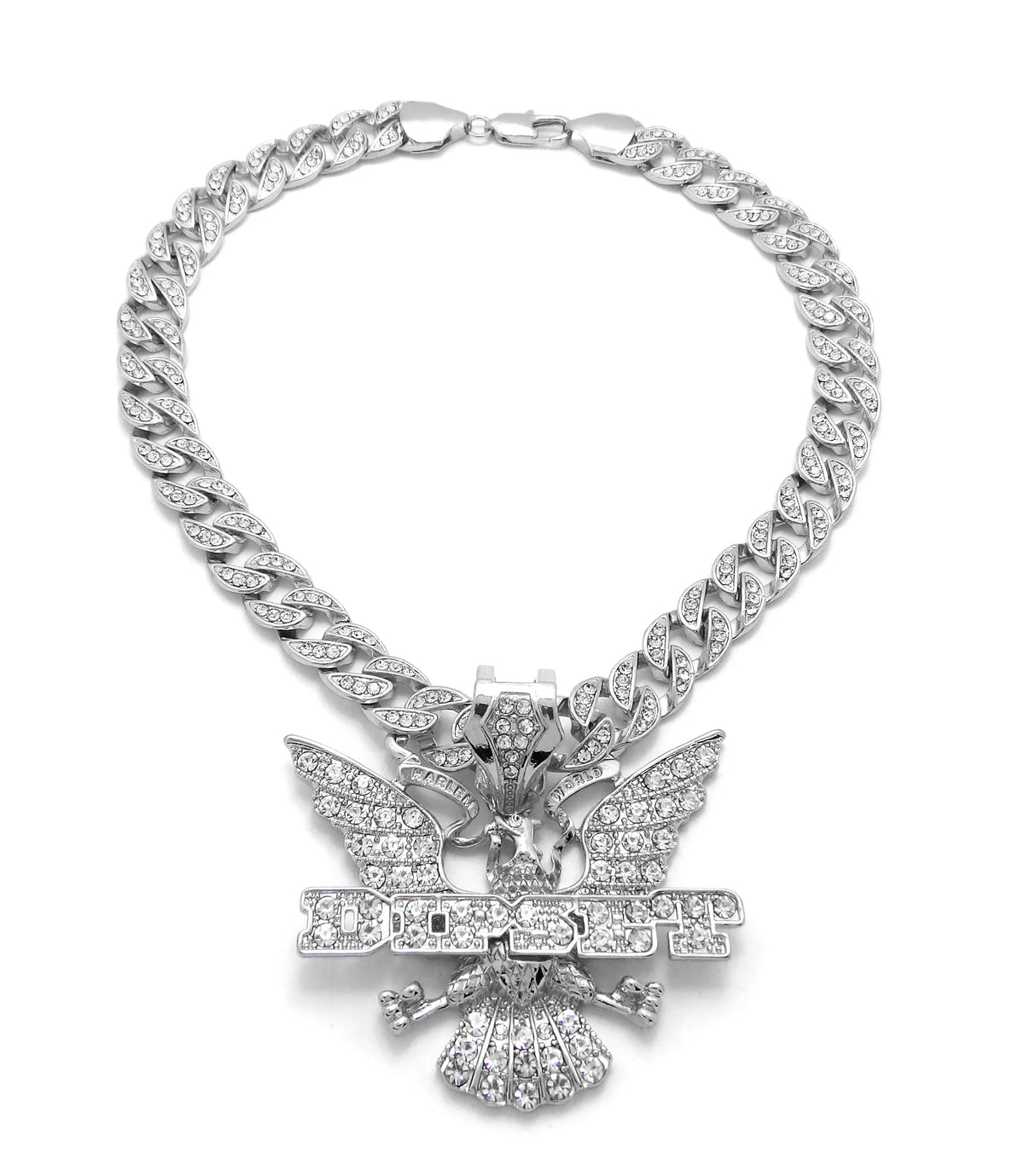 18" Silver Cuban Chain Necklace F27827