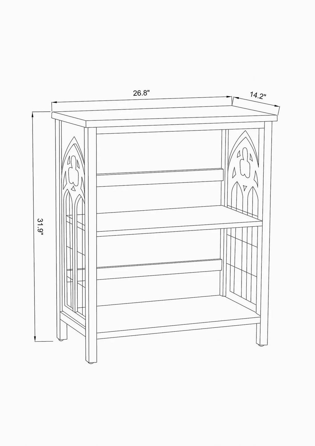 Mid-Century Modern Wooden Bookcase K549507