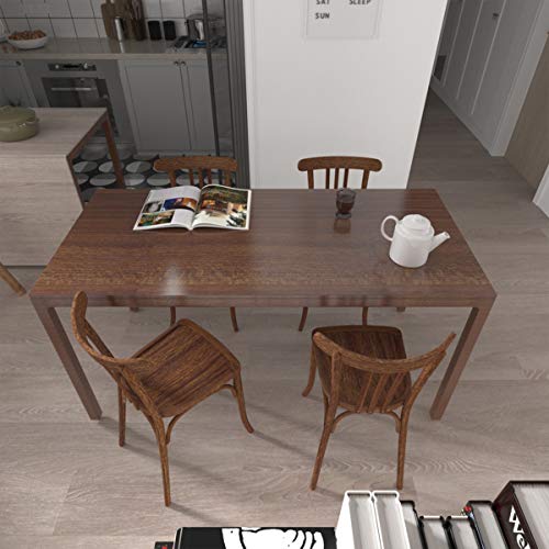 Walnut Brown Wood Contact Paper 24x354 inch Self-Adhesive Vinyl Wrap U8537