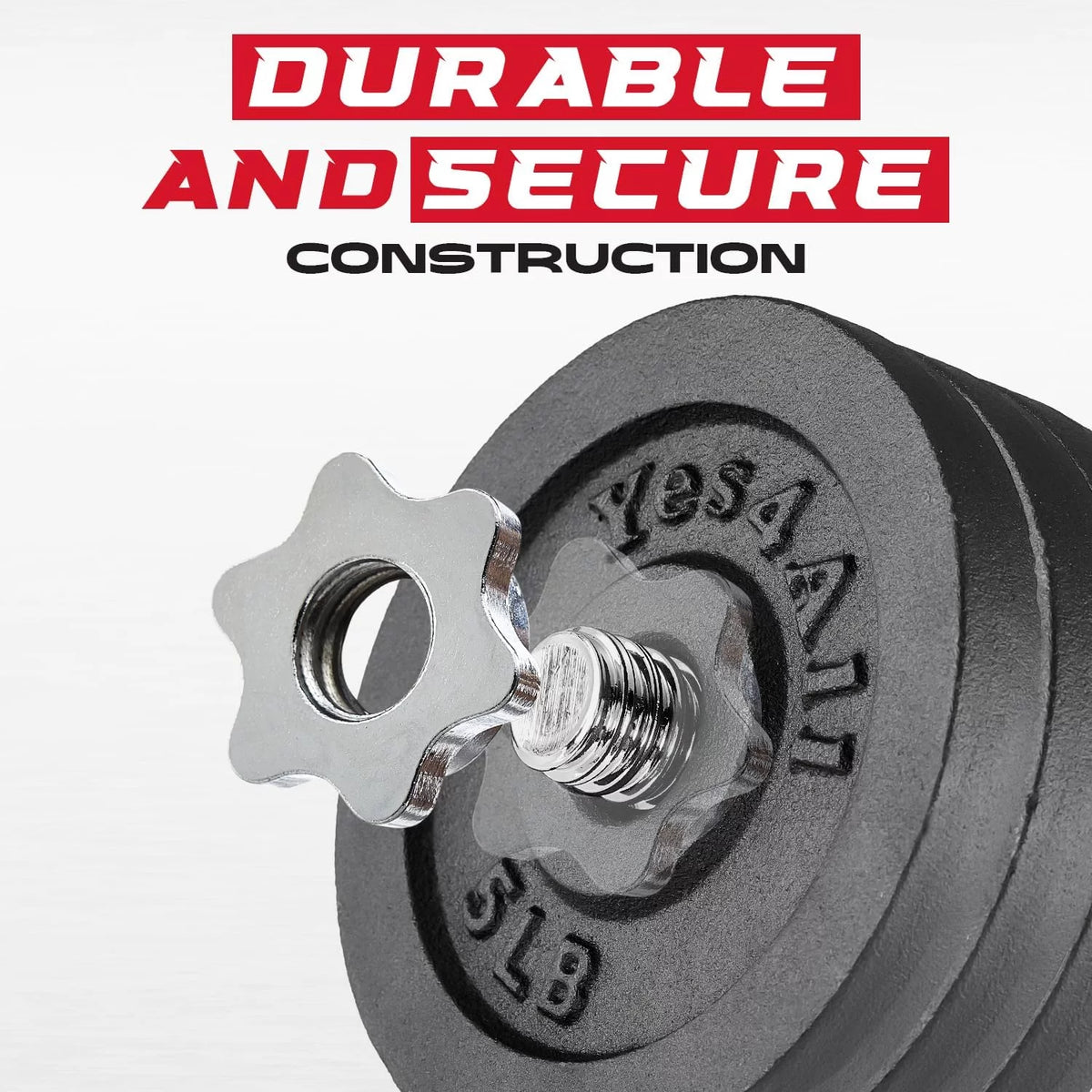 105 lbs Adjustable Cast Iron Dumbbell Set E955