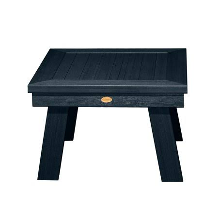 Blue Marine-Grade Synthetic Wood Side Table Y625011