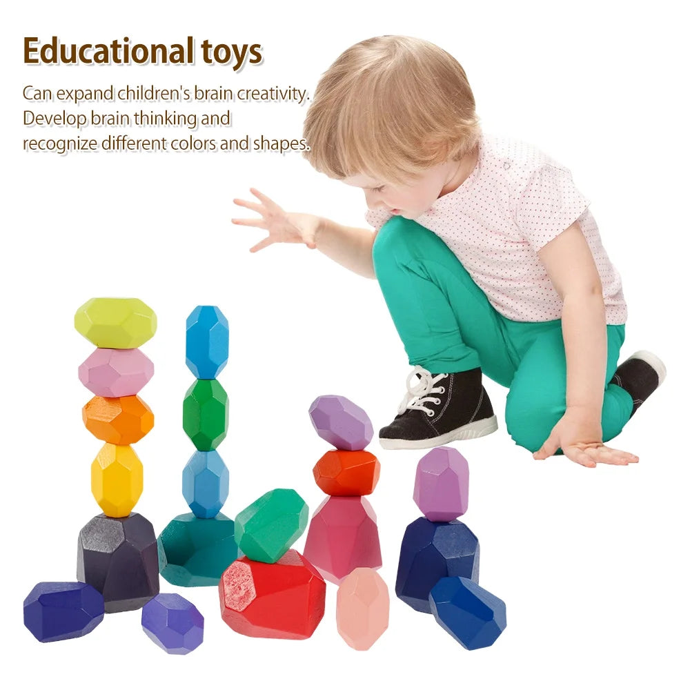 Wooden Building Blocks Set D73299
