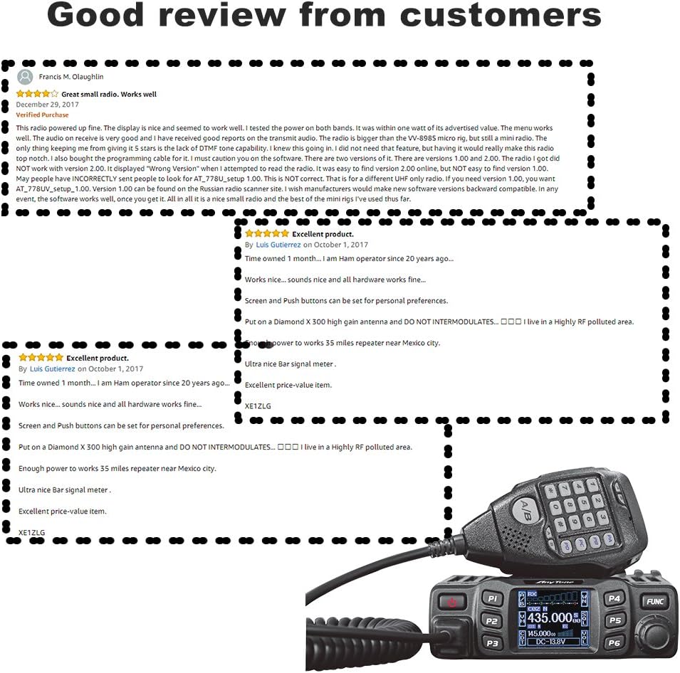 Dual Band Transceiver Mobile Radio VHF/UHF Two Way Radio U527