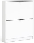 White 2 Drawer Shoe Cabinet X9292