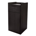 Black 40 Gallon Wood Trash Can Enclosure R28557