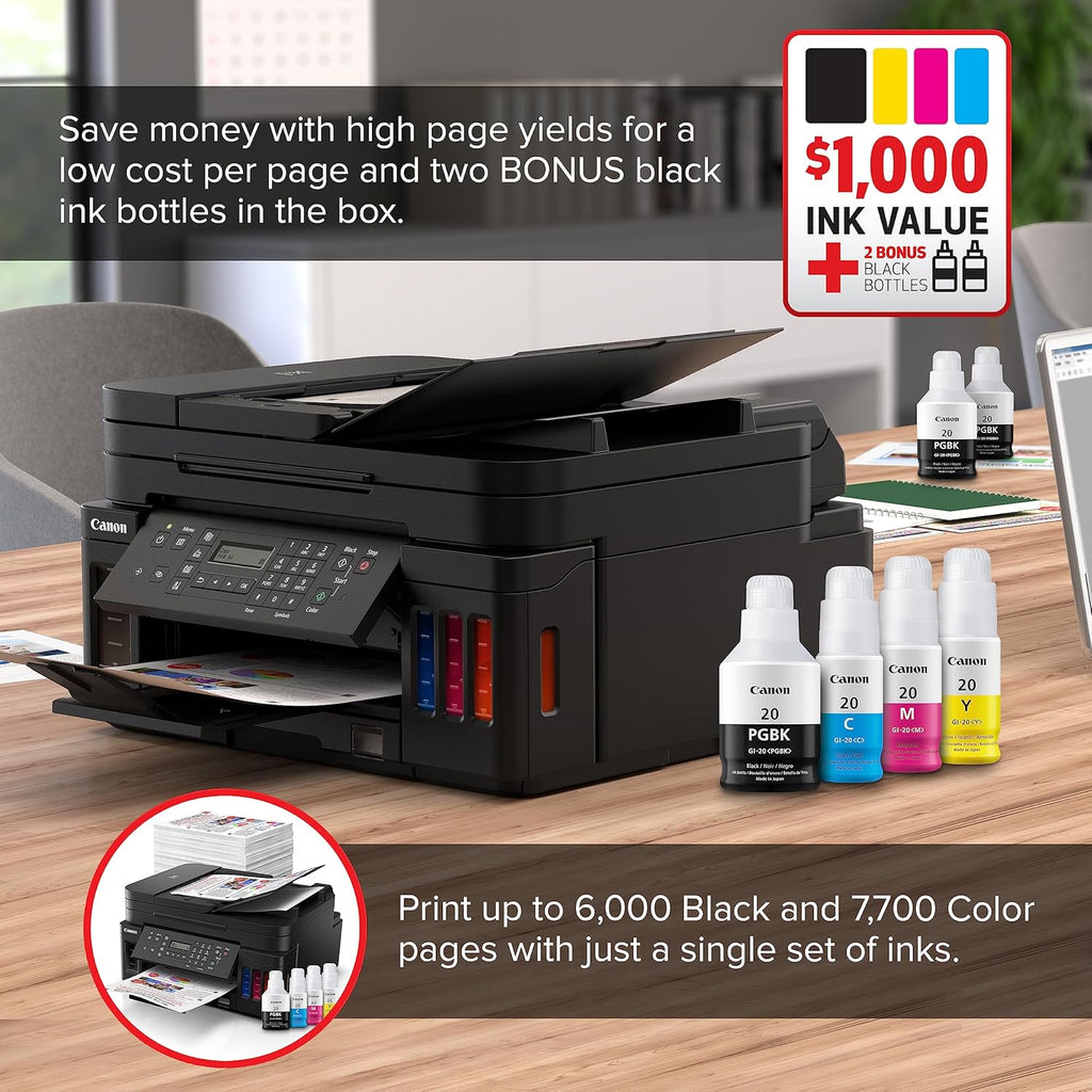 Black Wireless All-in-One Printer with Copier, Scan, Fax and ADF N215687