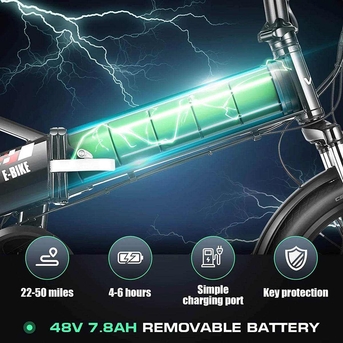 Folding Electric Bike 500W Full Suspension W656