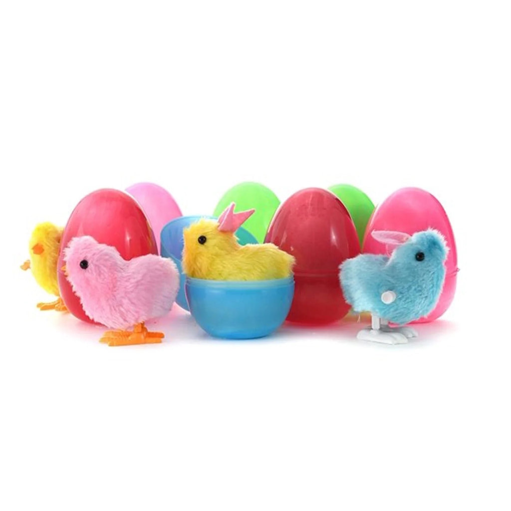 8Pcs Plastic Wind Up Toy Surprise Egg A610