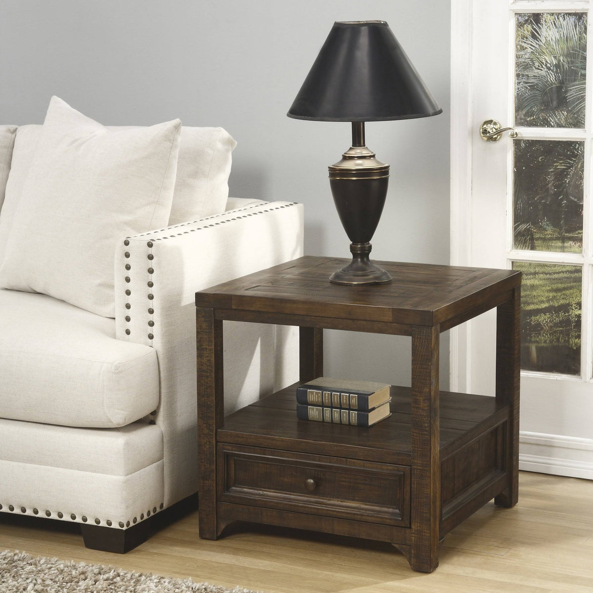 Solid Wood End Table K536