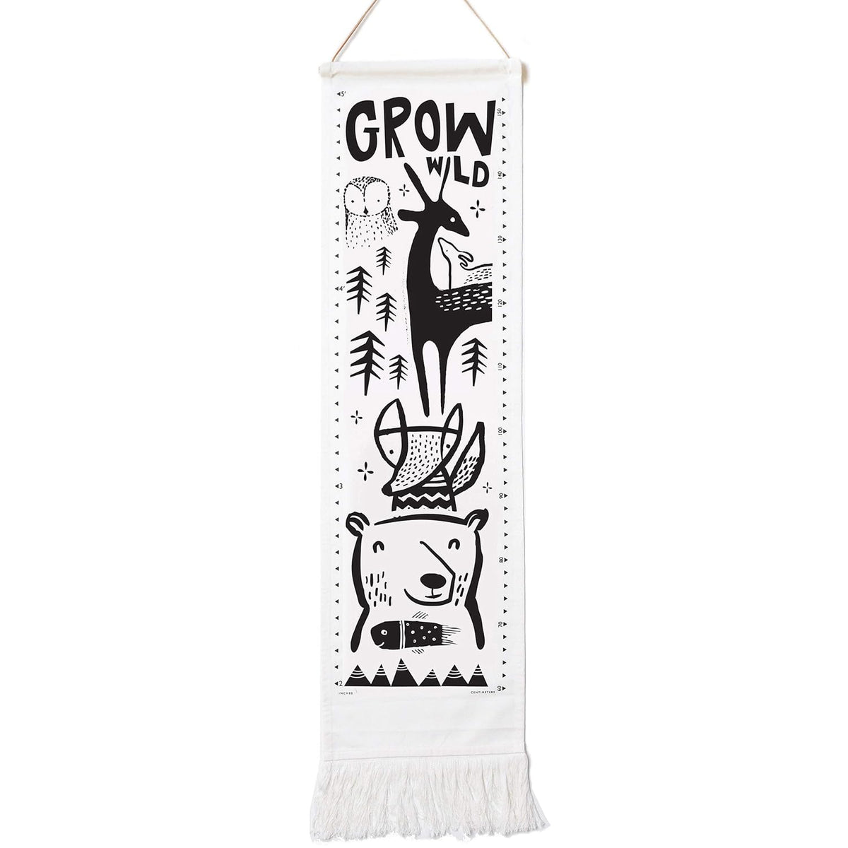 Ocean Canvas Growth Chart - Wall Hanging Height Chart for Kids - (44x13 Inches) Pack of 2 Z6451