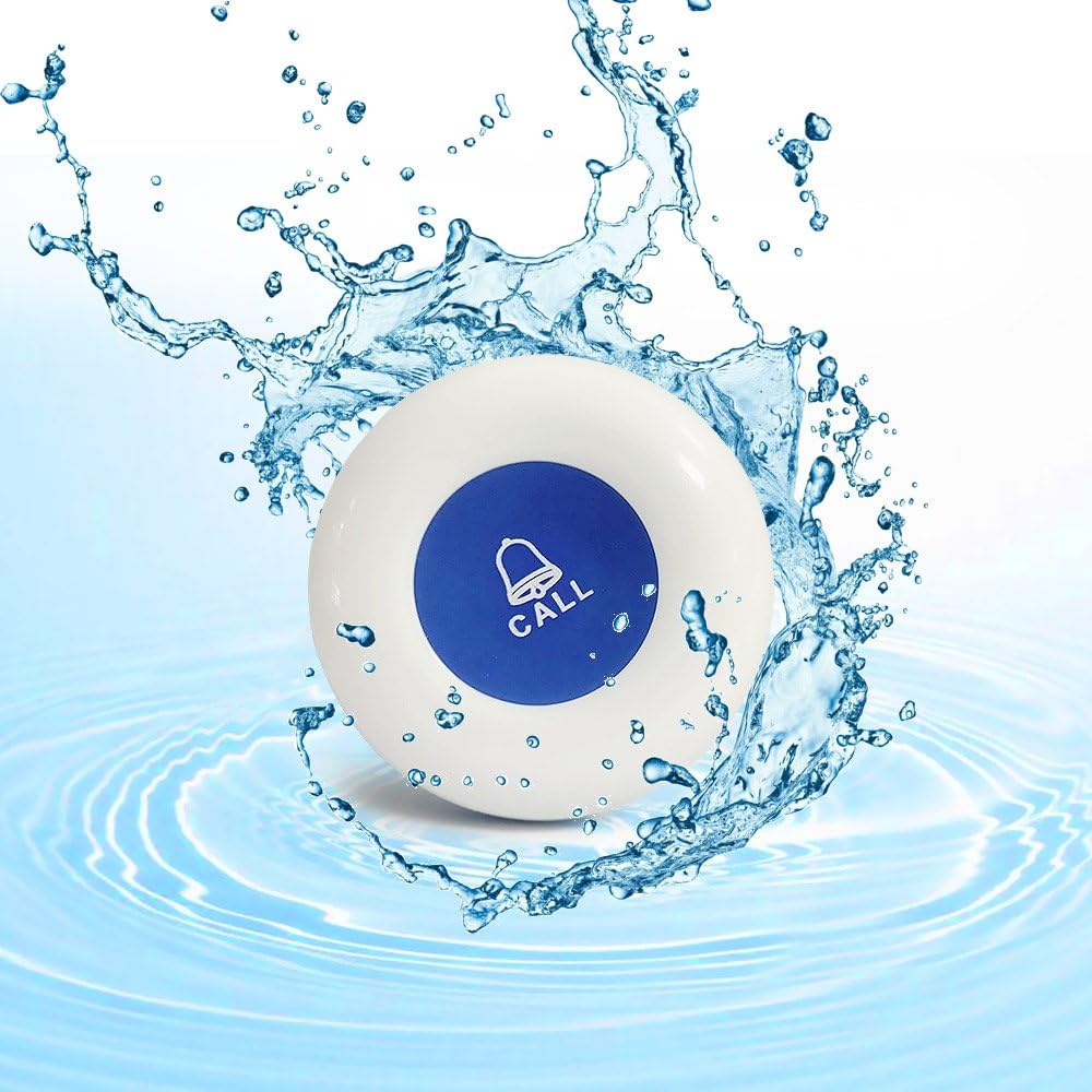Caregiver Pager 2 Receivers 3 Waterproof Transmitters L178916