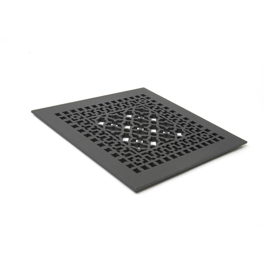 14-in x 14-in Cast Iron Floor Register in Black W441435