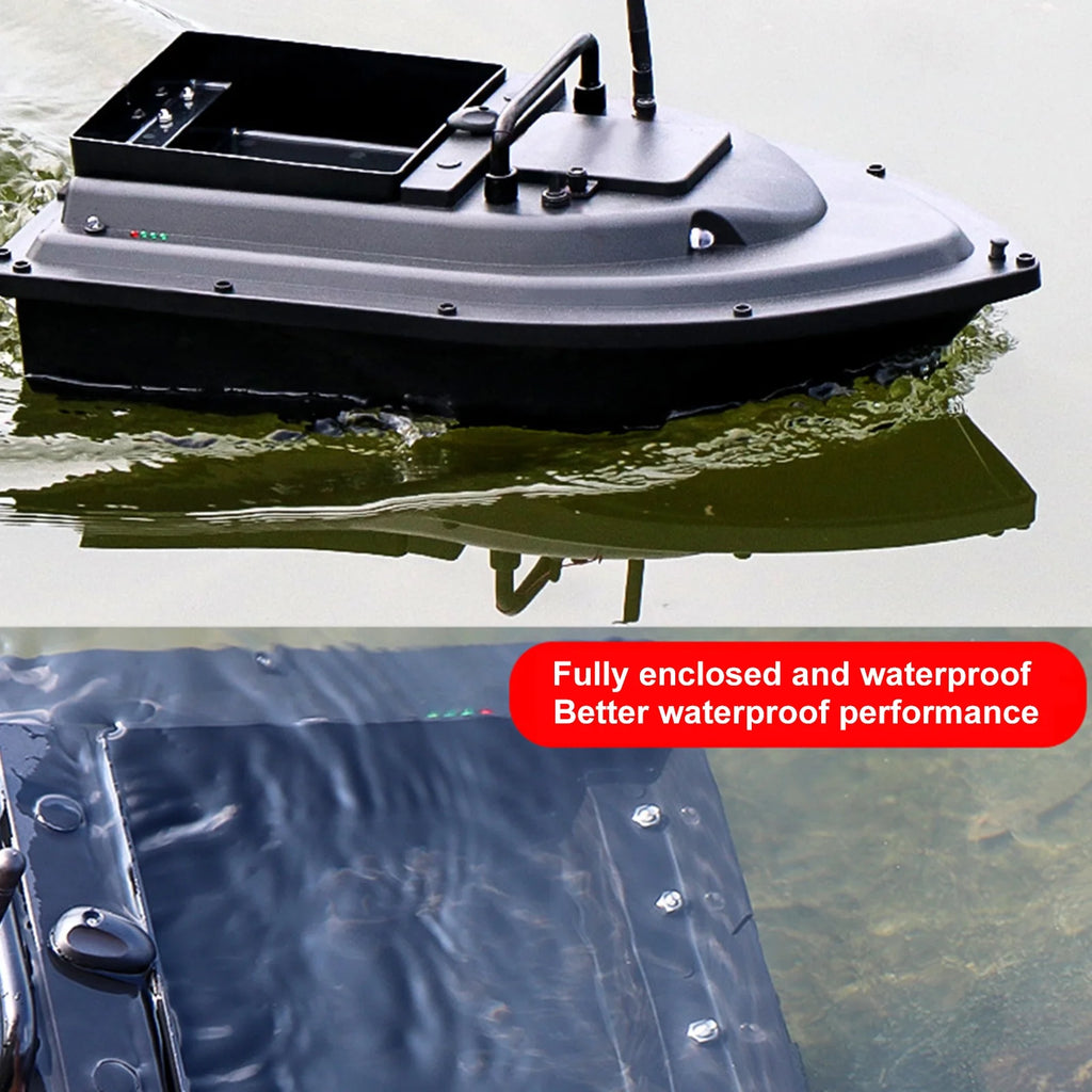 RC Fishing Bait Boat with Fish Finder, 0.75kg Loading, 500M Remote Control, Double Motor, Night Light, 12000mah Battery C88901