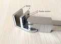 Stainless Steel Frameless Shower Door Fixed Panel Wall-to-Glass Support Bar for 1/4x22 to 3/8x22 Thick Glass, 700mm E23219