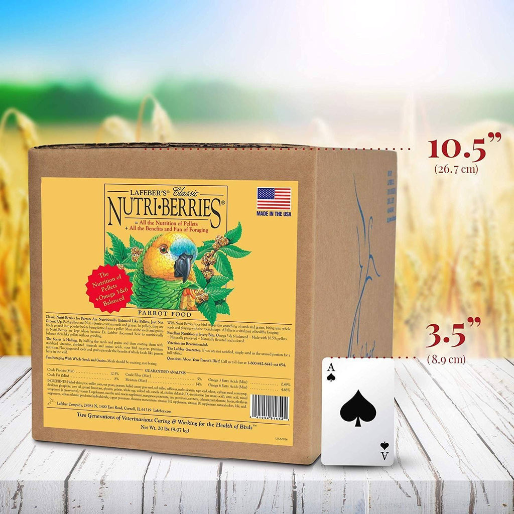 Classic Nutri-Berries Parrot Food - 20 lbs A915