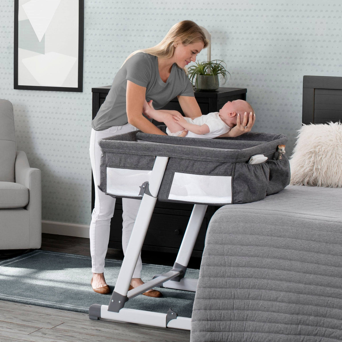 Twin City Sleeper Bassinet, Med Grey F85960