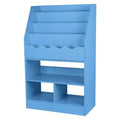 Blue Wooden 6 Layer Fabric Sling Bookcase E134