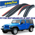 Shatterproof Window Deflectors Tape-on Rain Guards 4 pcs F65954