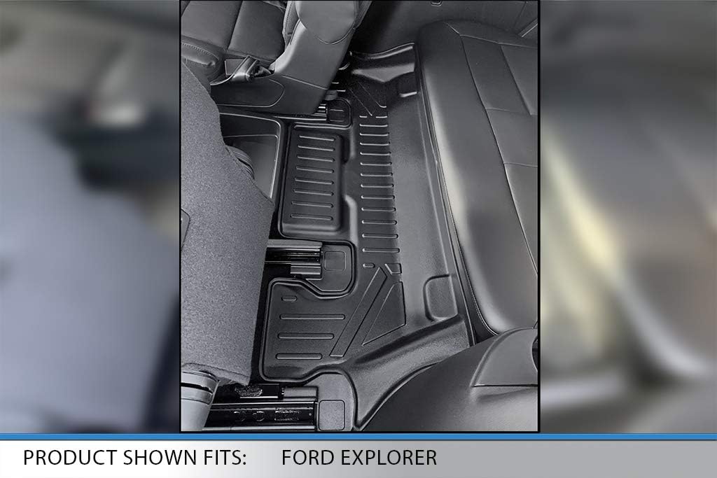 Black 3 Row Floor Mats and Cargo Liner Set J737