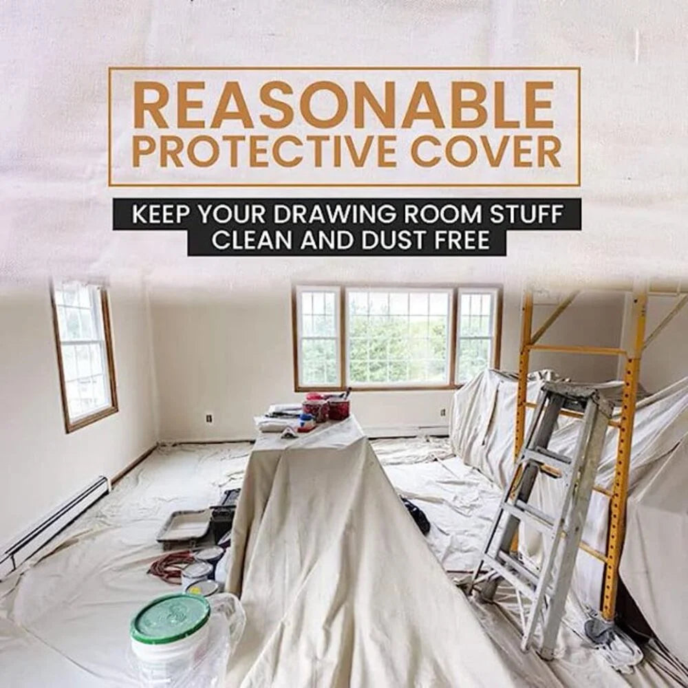 Canvas Drop Cloth 9 x 12 feet Pack of 2 Cotton V6616