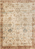 Ant. Ivory Rust 6'7 x 9'2 Rug P1431