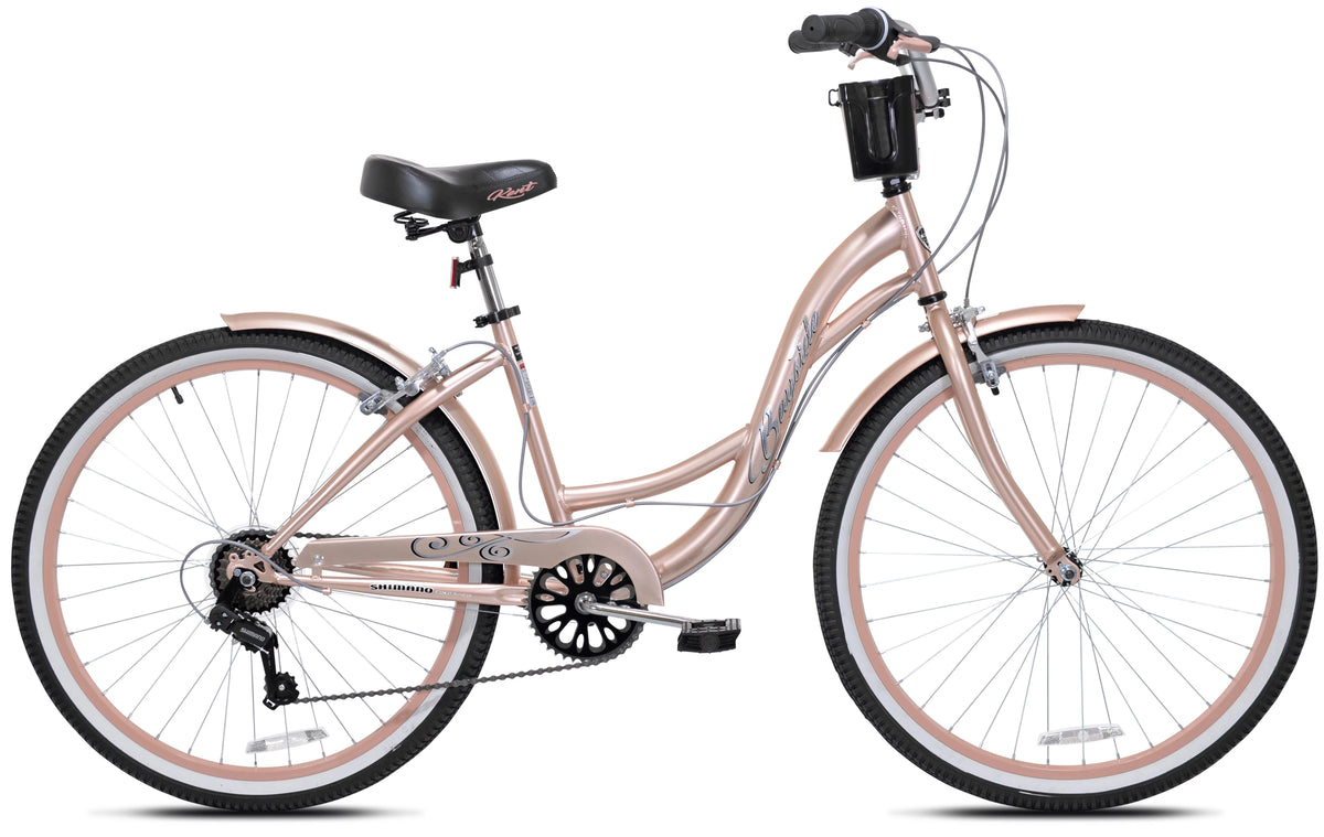 26 in. Rose Gold Women's Cruiser Bike R9874