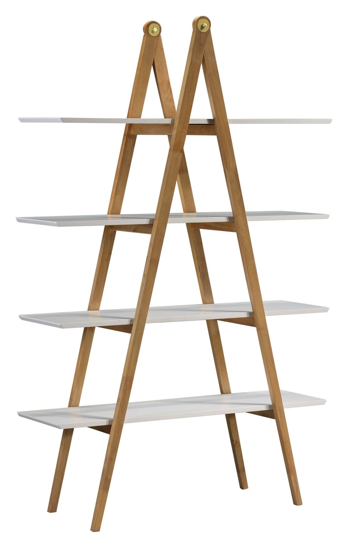 White Multi-Toned Bookcase Y88377