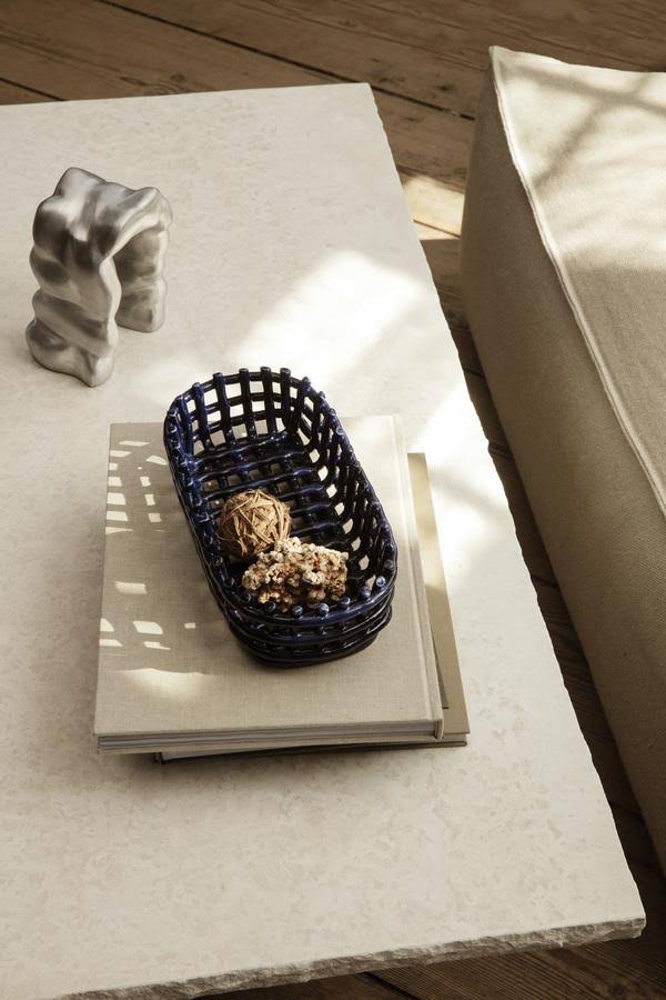 Ceramic Basket Oval G238121