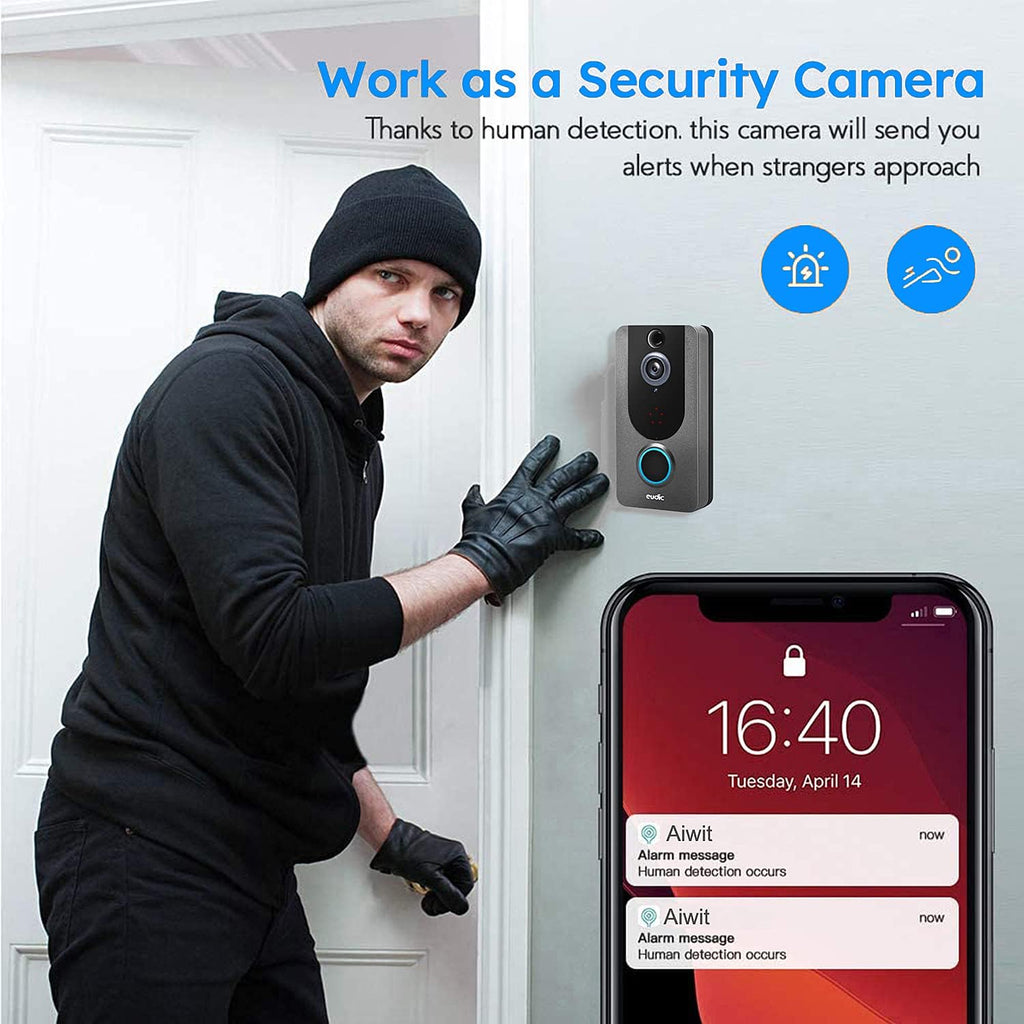 2 Pack Wireless WiFi 1080P Video Doorbell Camera Q4870