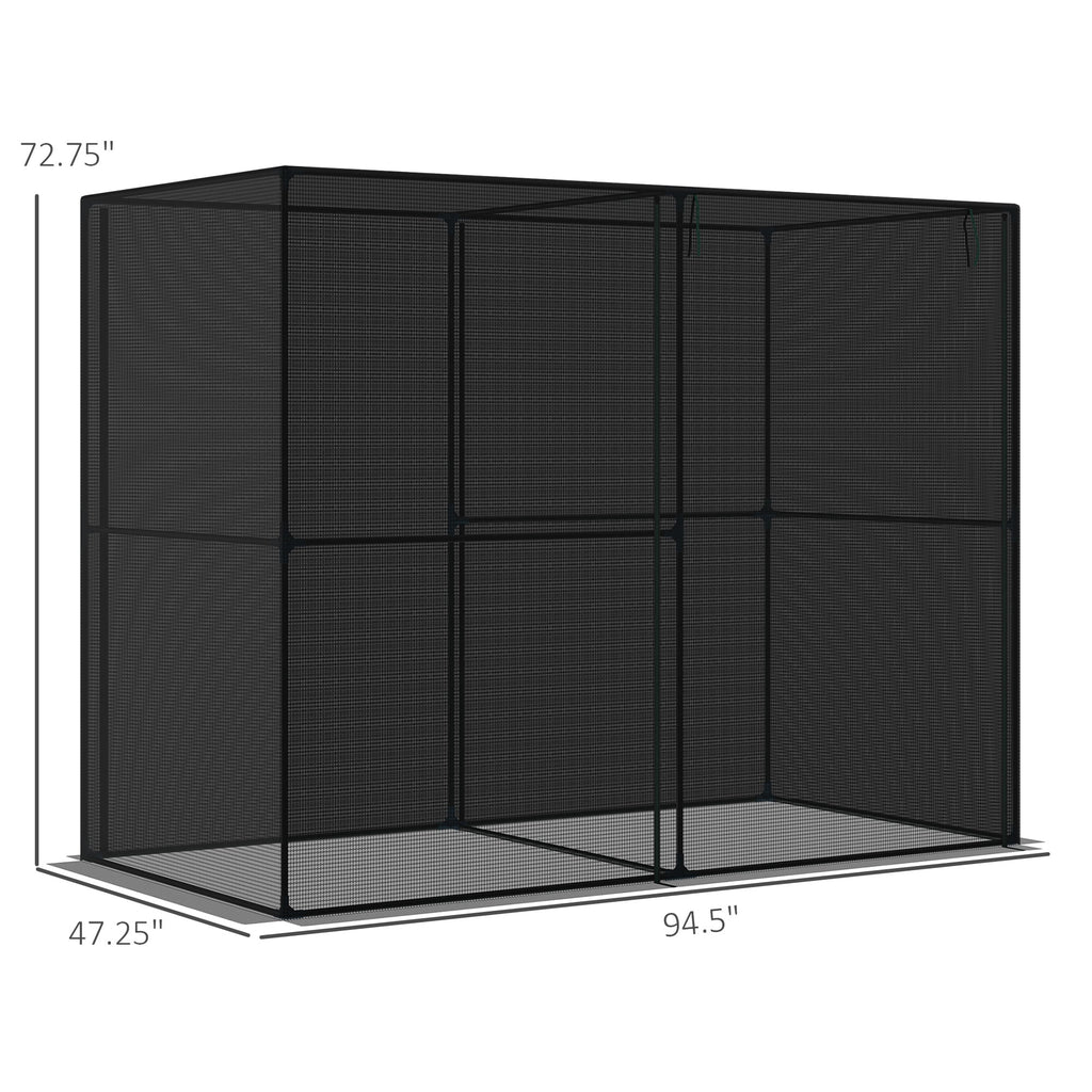 Outdoor Walk-in Crop Cage with HDPE Cover R3667