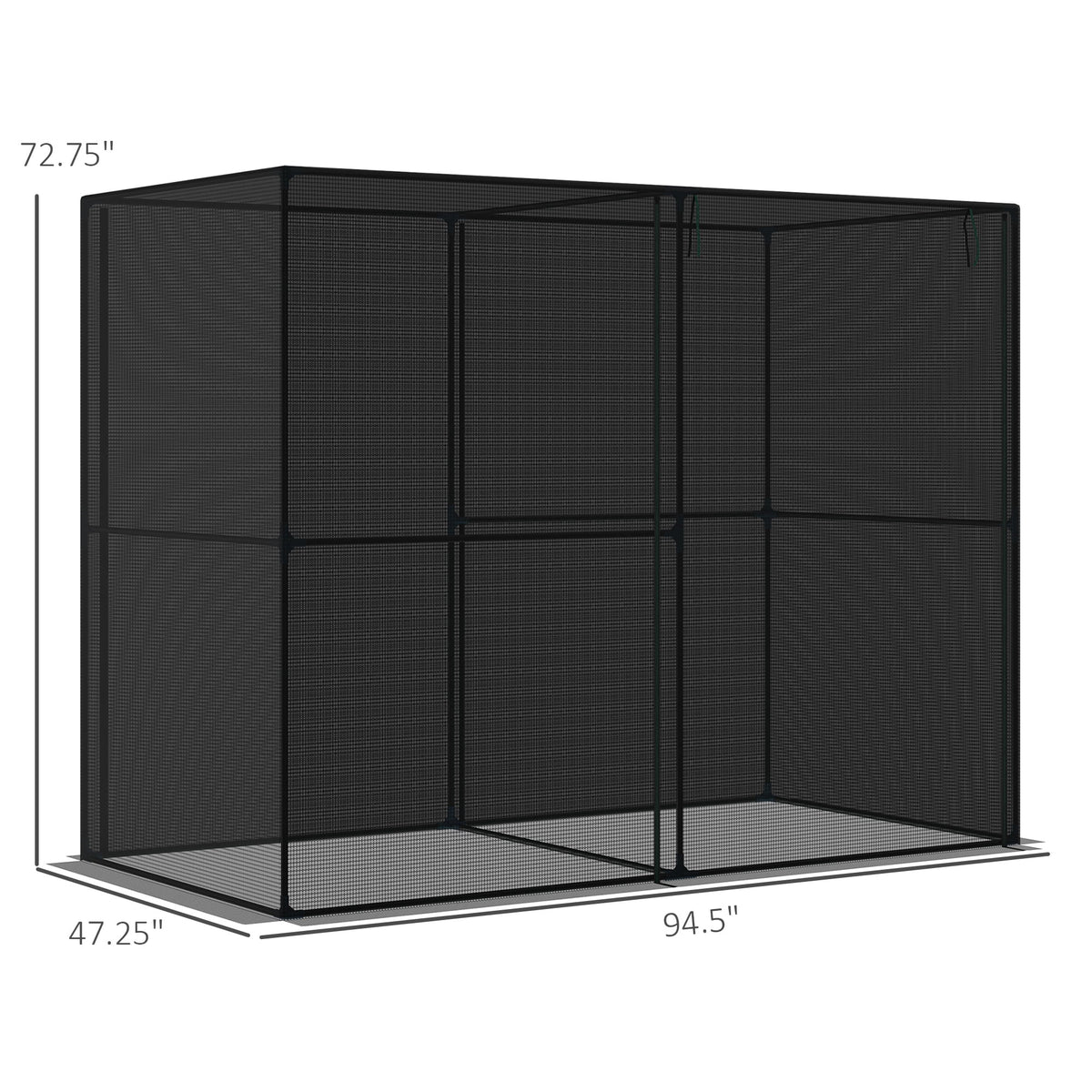 Outdoor Walk-in Crop Cage with HDPE Cover R3667