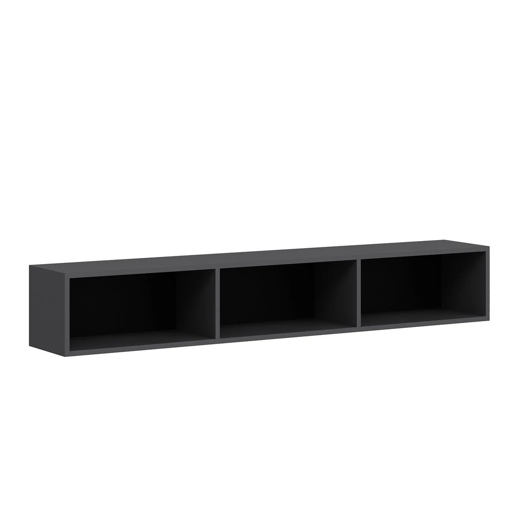 Hanging Tv Unit with Decor Panel Anthracite A480