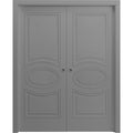 Sliding French Double Pocket Doors 36 x 80 inches MDF Interior Doors Z4222