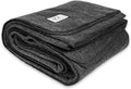 80% Wool Blend Oversized Twin Wool Blanket W4687