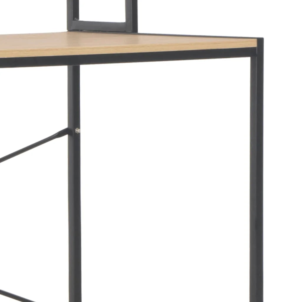 Black and Oak Computer Desk E321398
