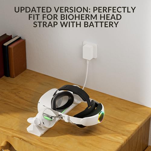 Magnetic Charging Dock for VR Headset & Controllers with 2 Rechargeable Batteries Y333