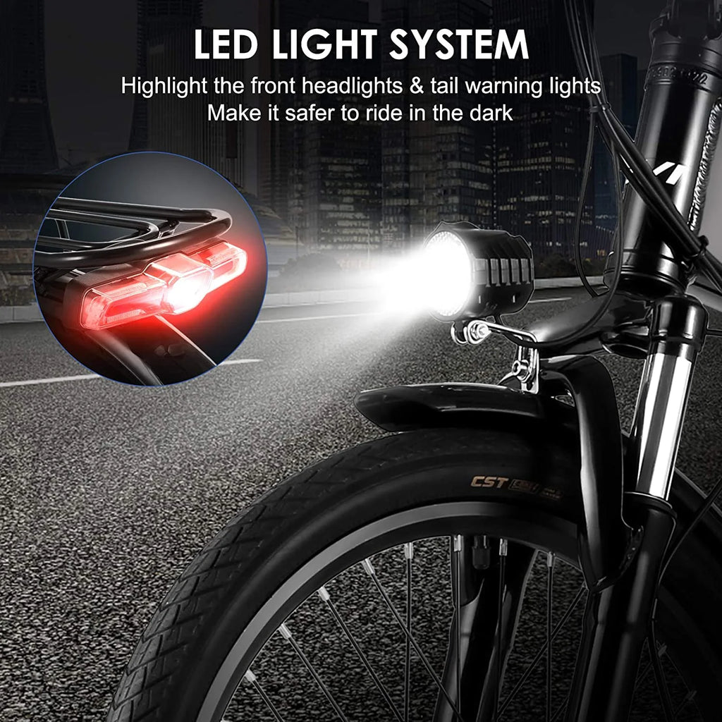 Folding Electric Bike 500W Full Suspension W656
