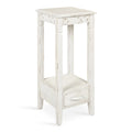Soft White Wood Accent Table or Plant Stand C781526