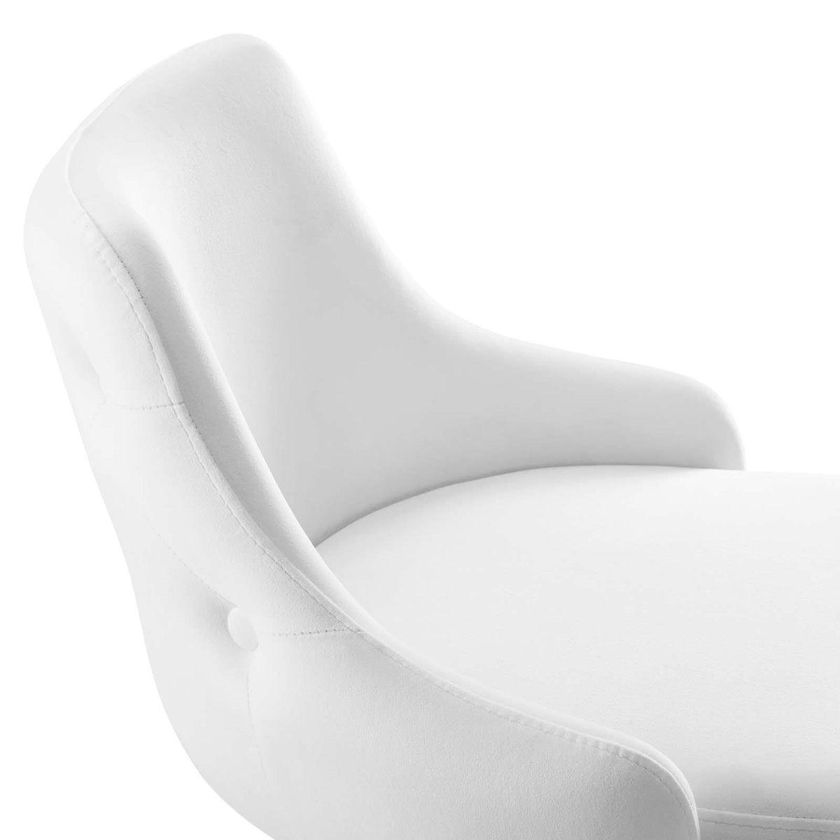 White Performance Velvet Bar Stool M8000