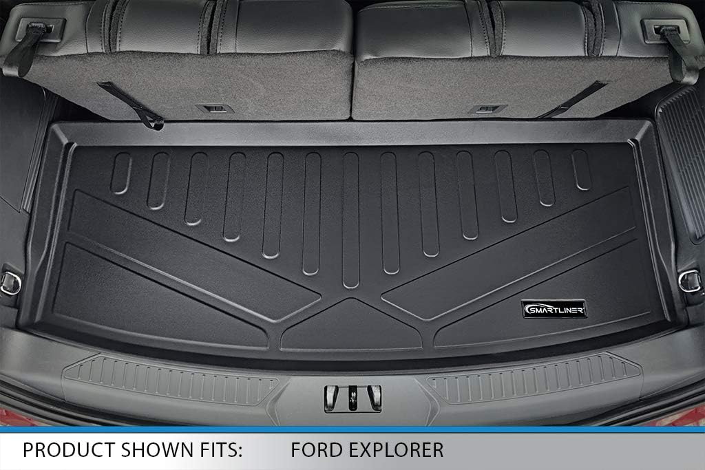 Black 3 Row Floor Mats and Cargo Liner Set J737