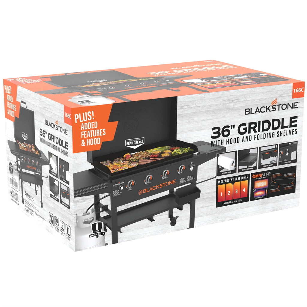 4-Burner 36” Propane Griddle with Hood R4113